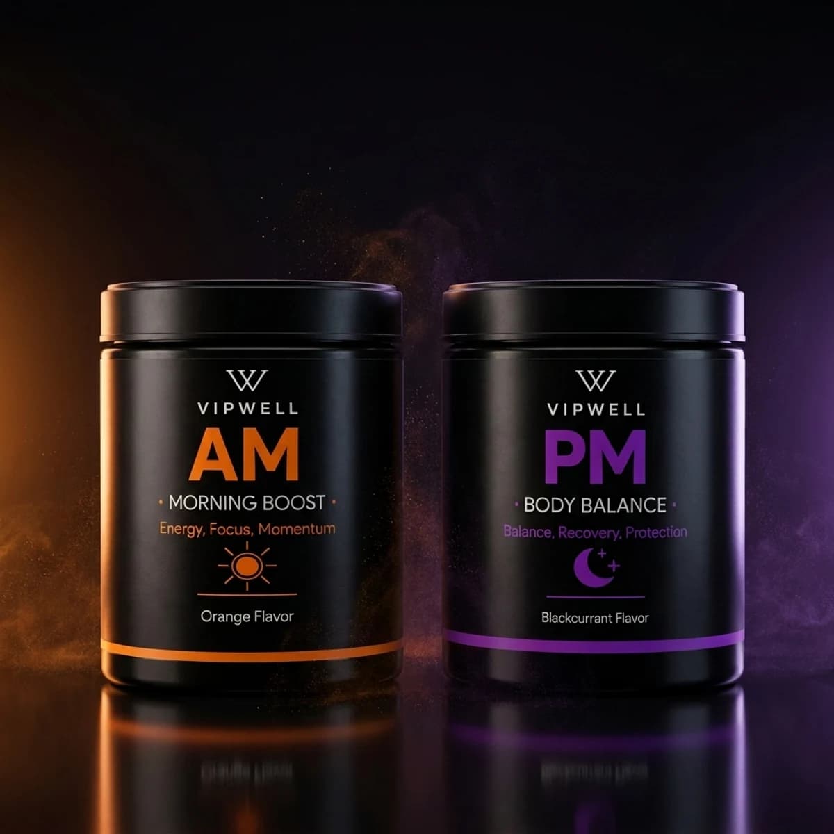 VIPWELL AM Morning Boost & PM Body Balance